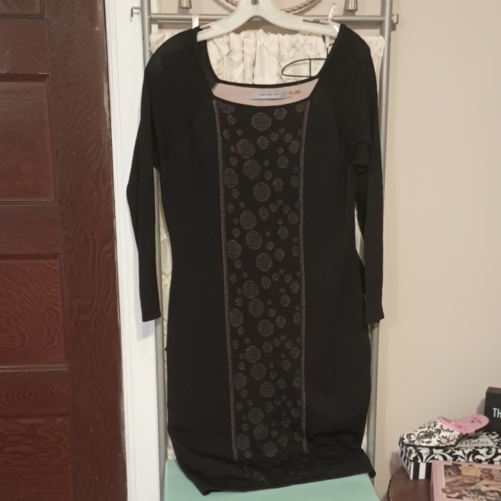 Marc New York Black Sheath Dress with Dolman Sleeves